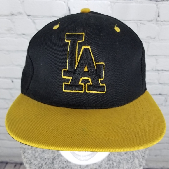 LA DODGERS | flexfit flat brim baseball cap hat - Picture 2 of 8